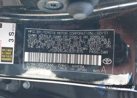 2012 Toyota Prius V Three z USA, uszkodzony, nr VIN JTDZN3EU6C3031875